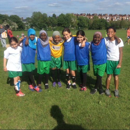Year 3-4 girls football team